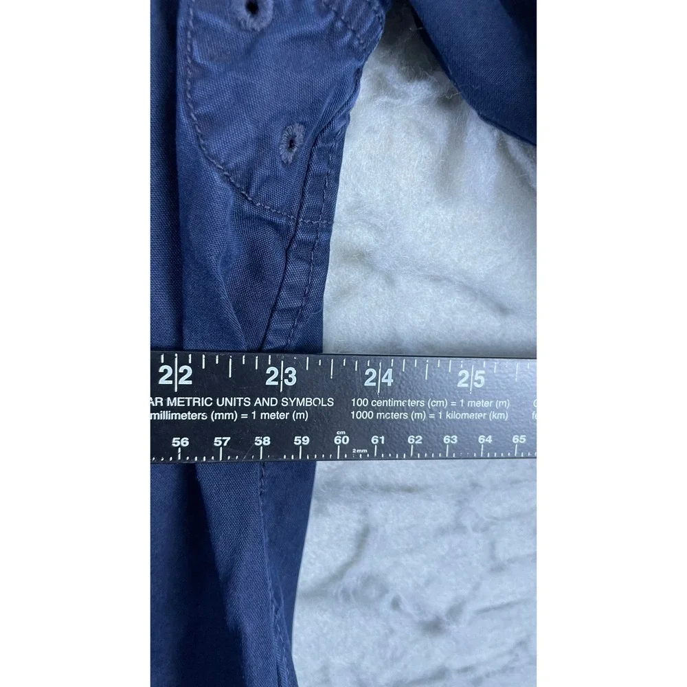 Polo Ralph Lauren Jacket Mens XL Navy Blue Excellent Hooded Cotton Windbreaker